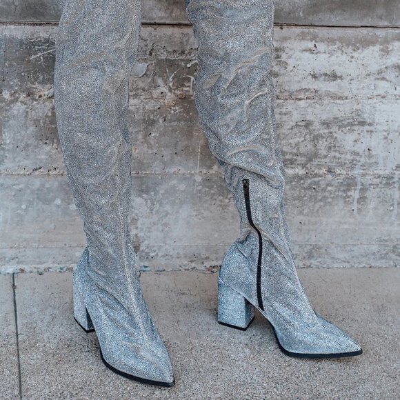 silver wild boots